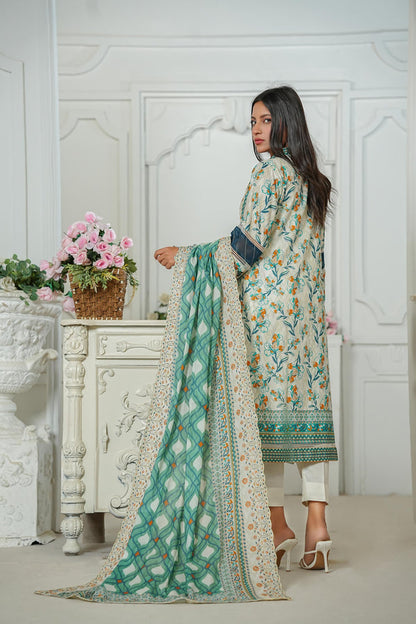 Kayseria Cutwork Embroidered Lawn 3 Piece