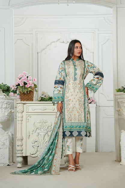 Kayseria Cutwork Embroidered Lawn 3 Piece