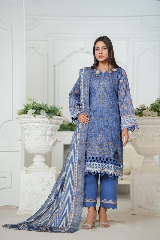 Kayseria Cutwork Embroidered Lawn 3 Piece