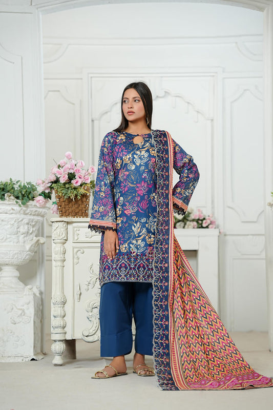 Kayseria Cutwork Embroidered Lawn 3 Piece