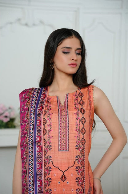 Kayseria Unstiched Printed Lawn 3 Piece